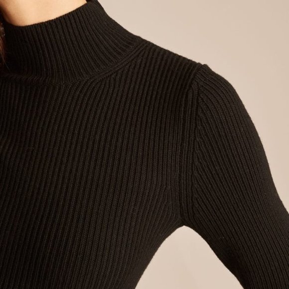 Sold🔴REBECCATAYLOR Turtleneck Peplum Sweater Dress - Picture 4 of 6